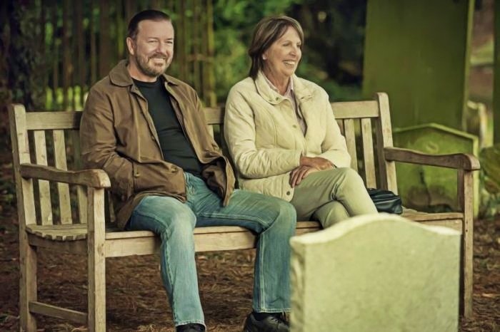 Ricky Gervais and Penelope Wilton