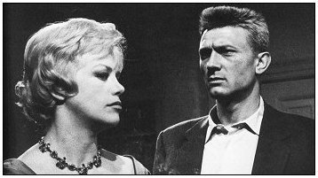 Hildegarde Neff and Laurence Harvey in 'The Violent Years'