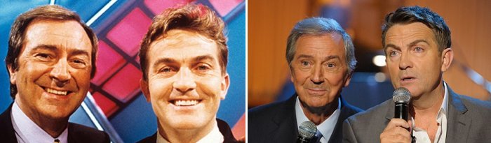 Des O'Connor with Bradley Walsh