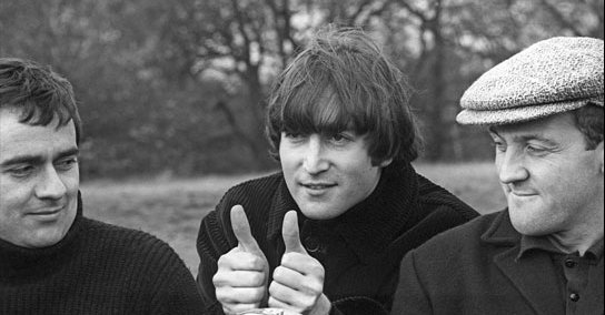 Dudley Moore, John Lennon and Norman Rossington