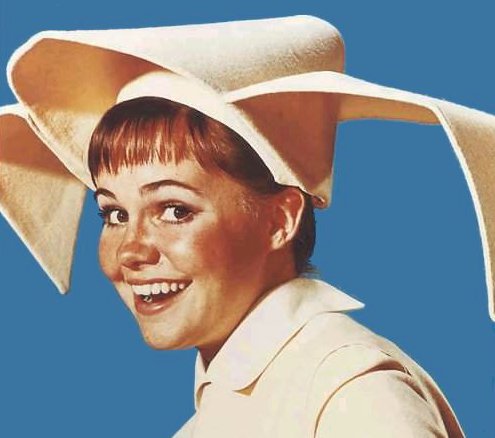 Sally Field as Sister Bertrille; The Flying Nun. 