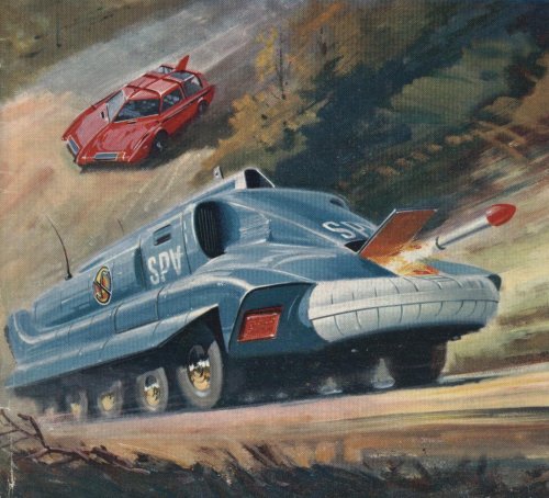 Captain Scarlet toys in action
