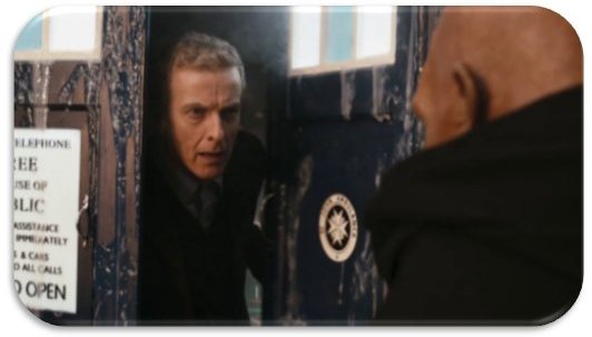 Peter Capaldi arrives as the new Doctor