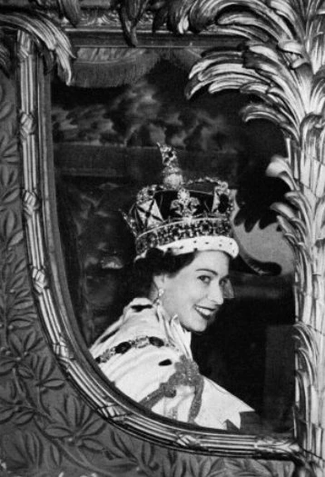 Queen Elizabeth on Coronation Day