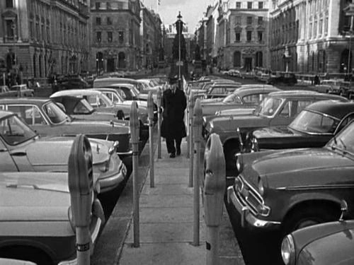 London Street Scene with Cars