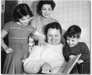 Harry Secombe and his family