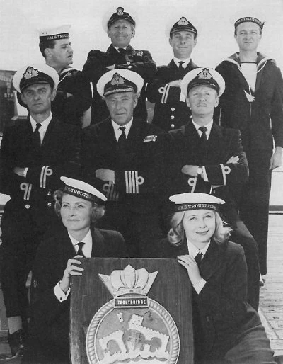 Jon Pertwee and other in The Navy Lark