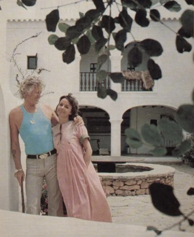 Jon Pertwee and his wife in Ibiza