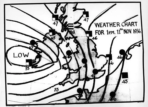 Pre War BBC Weather Chart