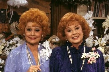 Lucille Ball and Audrey Meadows