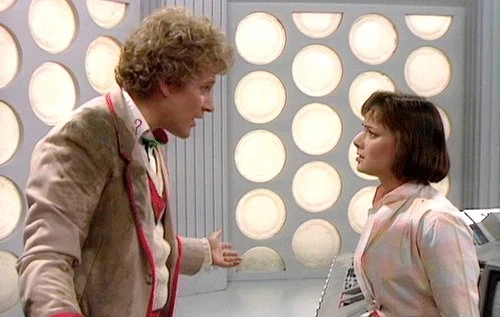 Colin Baker and Nichola Bryant