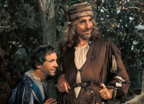 Andrew Sachs and Nigel Hawthorne in The Tempest.