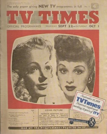 TV Times 1955 September cover