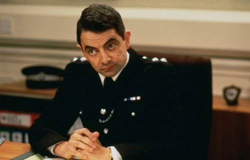 Rowan Atkinson in 'The Thin Blue Line'