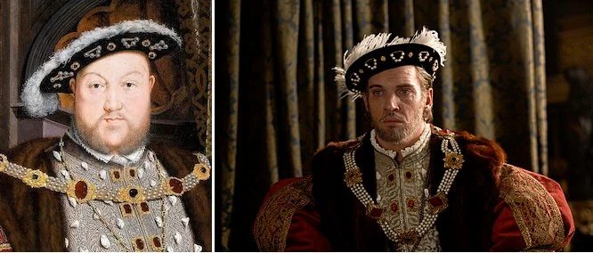 Henry VIII portrait and as seen in 'The Tudors'